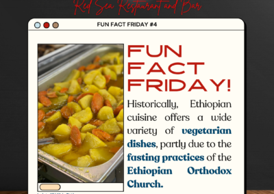 Ethiopian and Eritrean Cuisine are packed with vegetarian dishes because of its history! 🕍🛐